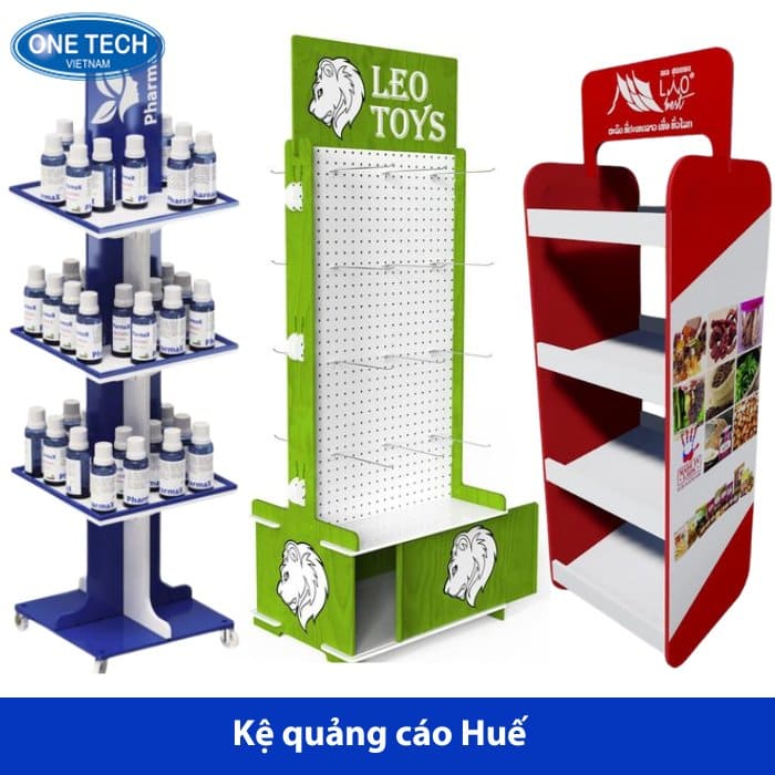 Kệ quảng cáo tại Huế mẫu mã đẹp, thiết kế theo yêu cầu