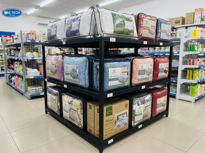 Kinh nghiệm chọn kệ để chăn ga gối đệm phù hợp với cửa hàng tại Huế